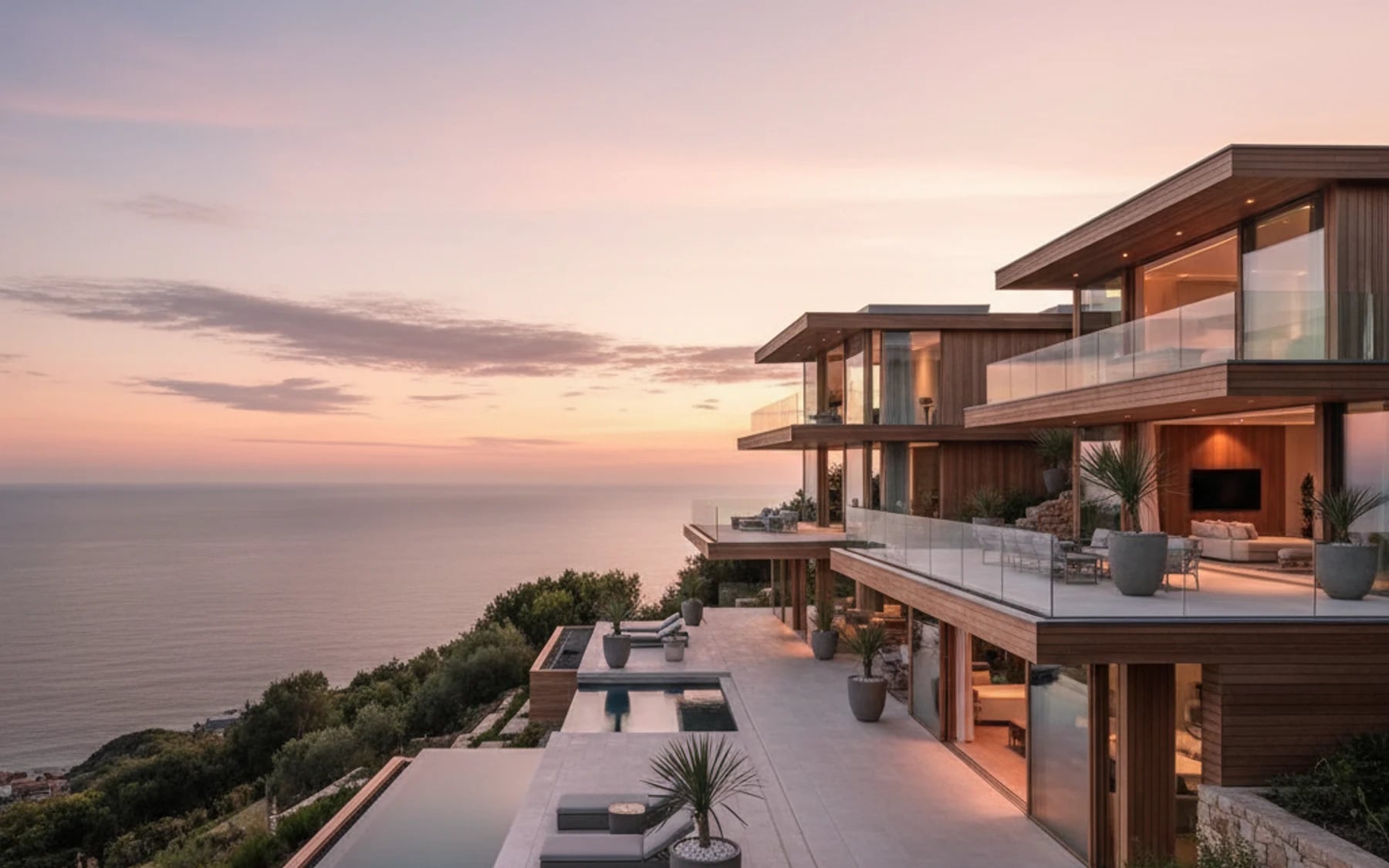 Luxury property hero image prepared for custom branding